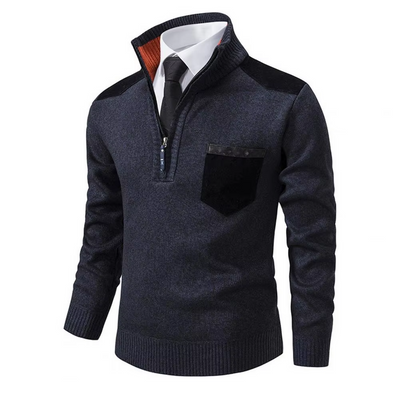 Nordman - Eleganter Pullover mit Reißverschluss Herren – Perfekt für Büro & Freizeit