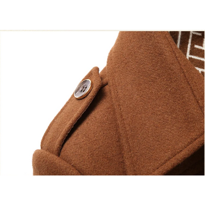 Stilwin - Langer Mantel Herren Klassischer Trenchcoat Mit Gürtel und Revers