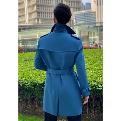 Eichenr - Wasserabweisende Mantel Jacke Herren – Klassischer Trenchcoat mit Gürtel