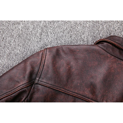 Zeltrov - Lederjacke Herren, Stilvolle Jacke aus Echtleder mit Stehkragen