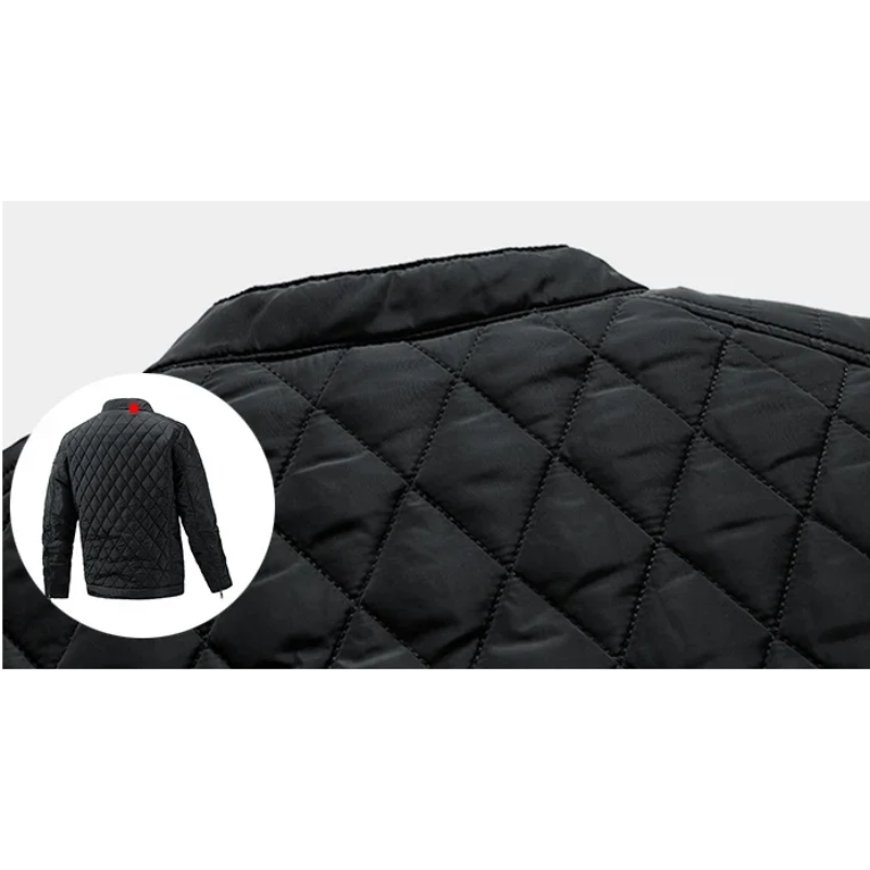 Marikon - Gewattierte Jacke Herren mit Reißverschluss und Stehkragen-Design