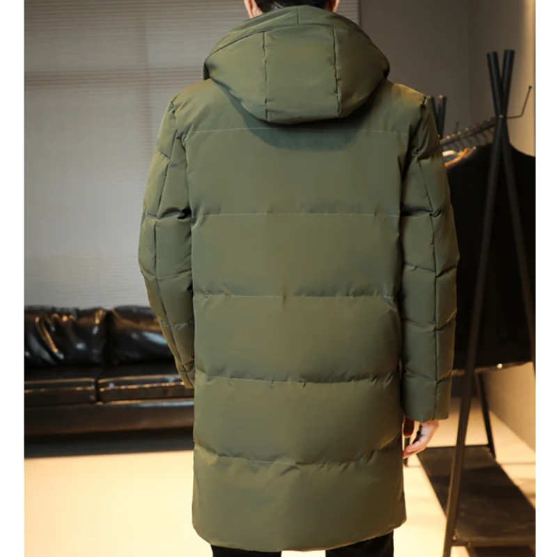 Wetterl - Langer Wintermantel Herren Wasserdicht Winddicht Mit Kapuze Gefüttert