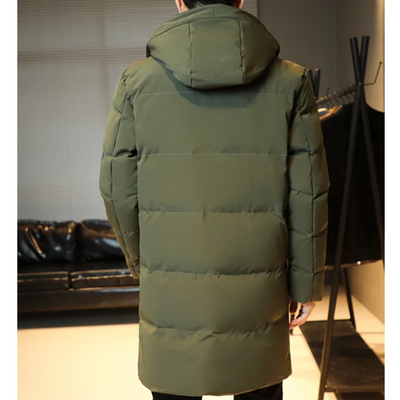 Wetterl - Langer Wintermantel Herren Wasserdicht Winddicht Mit Kapuze Gefüttert