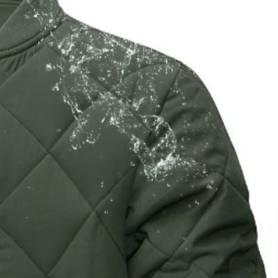 Windlek - Gewattierte Jacke Herren mit Stehkragen und Reißverschluss-Design