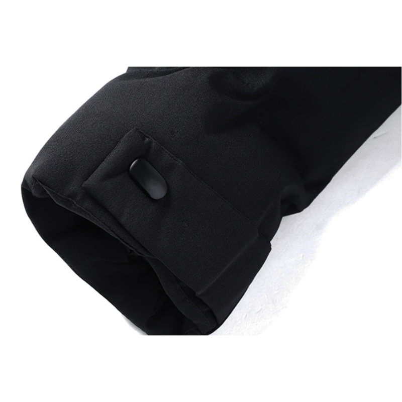 Eismund - Langer Wintermantel Herren Warm Gefüttert Mit Kapuze Winddicht