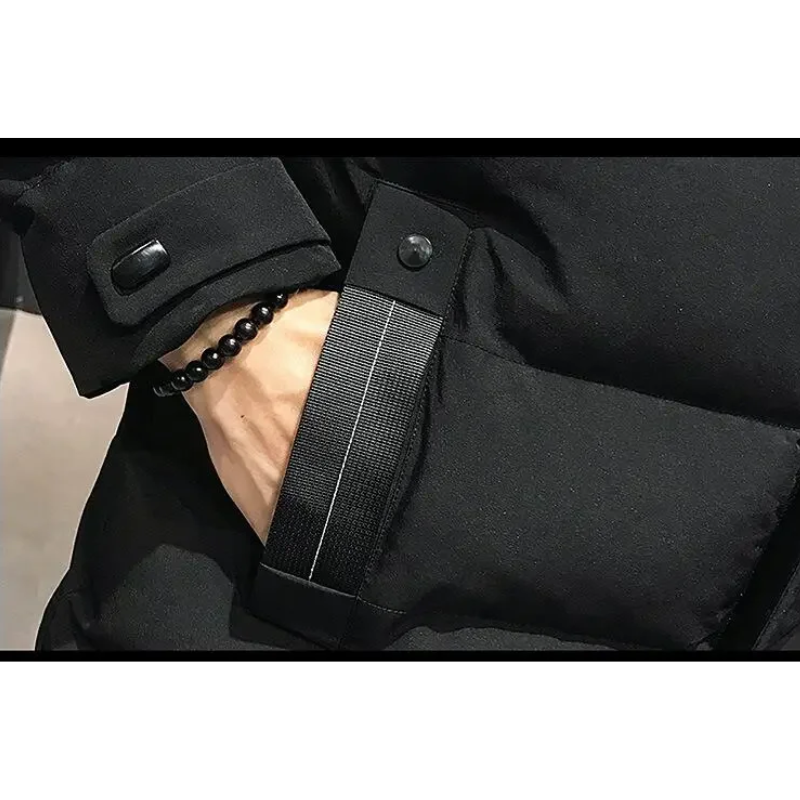 Warmtex - Langer Wintermantel Herren Winddicht Wasserdicht Mit Kapuze Gefüttert