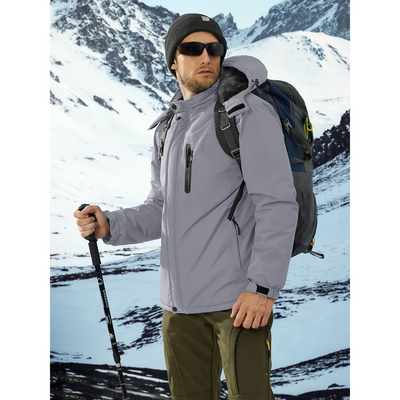 Nordure - Wasserdichter Wintermantel Männer – Wetterfest, Atmungsaktiv, Mit Kapuze