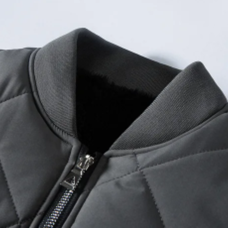 Brovian - Gewattierte Jacke Herren mit warmem Fleecefutter und Reißverschluss