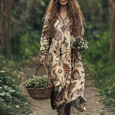 Thea – Romantisches Vintage-Blumenkleid