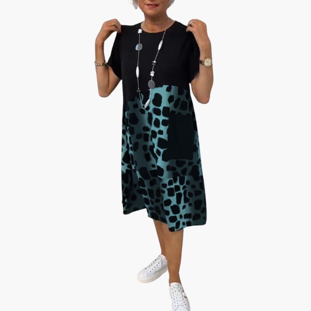 Sommerkleid Damen - Lockeres Freizeitkleid mit Musterprint