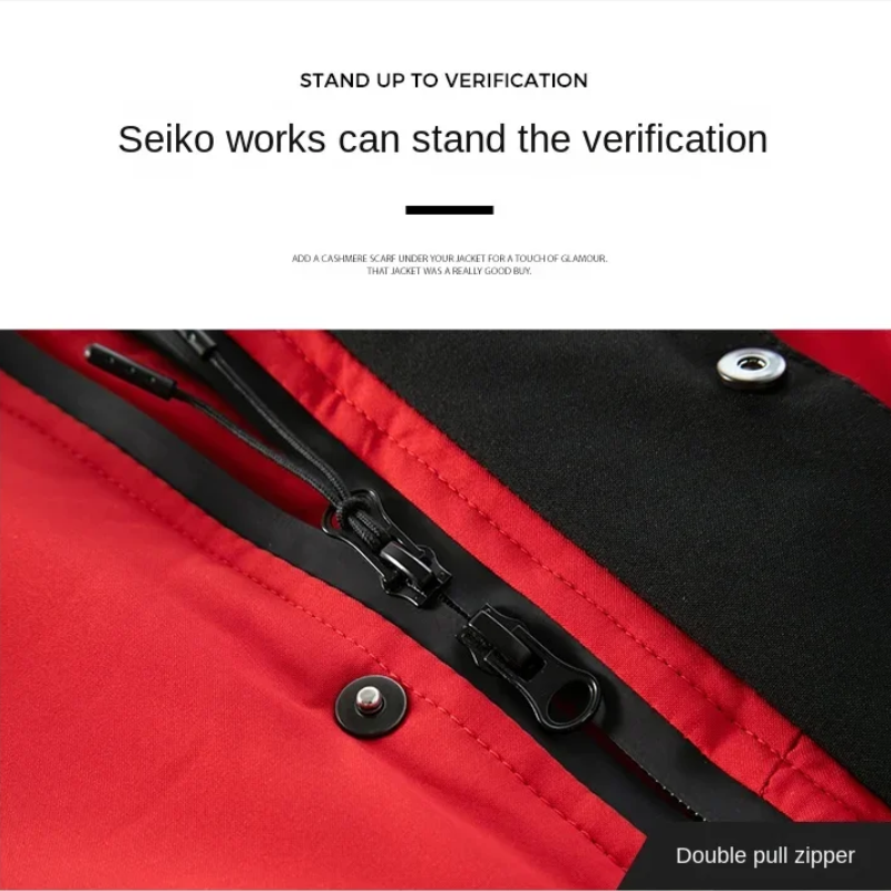 Kühlken - Parka Winterjacke Herren – Lang, Warm Gefüttert, Mit Kapuze