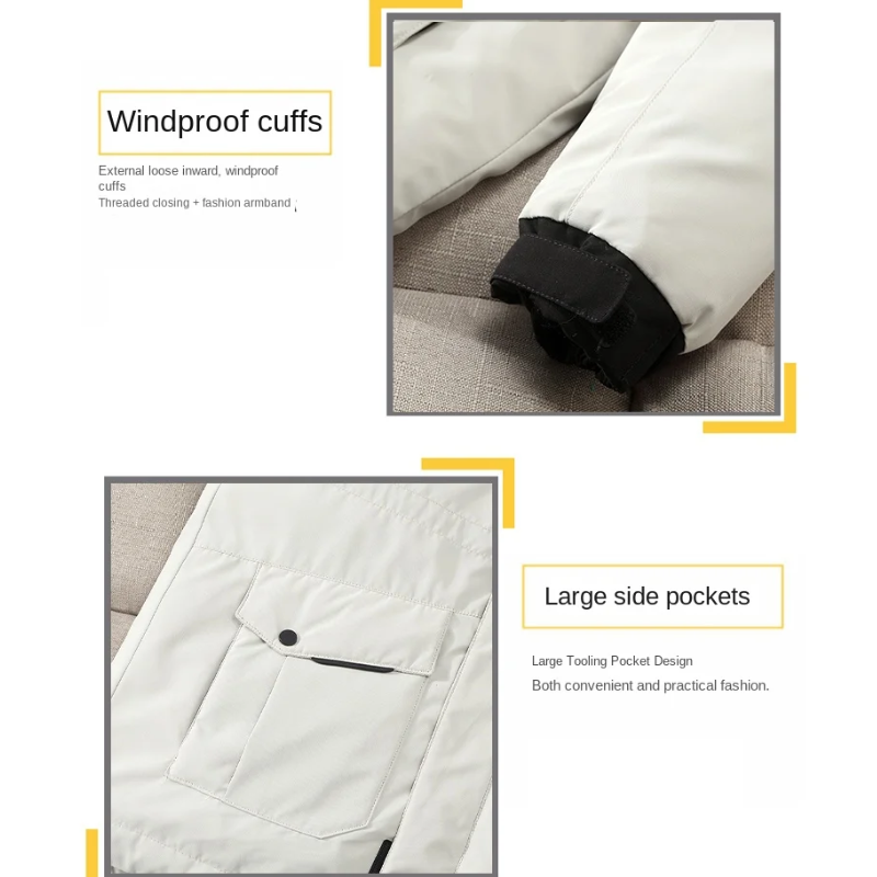 Sturmen - Parka Winterjacke Herren – Wetterfest, Fleece Innenfutter, Outdoorjacke