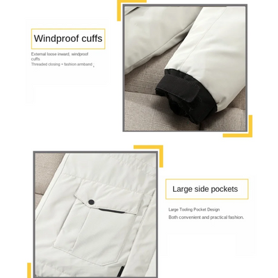 Sturmen - Parka Winterjacke Herren – Wetterfest, Fleece Innenfutter, Outdoorjacke