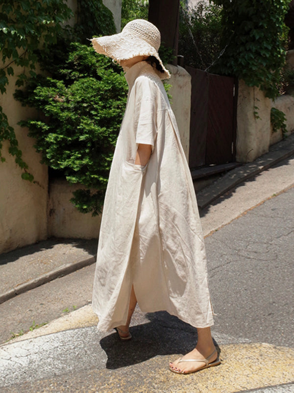 Elegantes Midikleid mit V-Ausschnitt – Julia