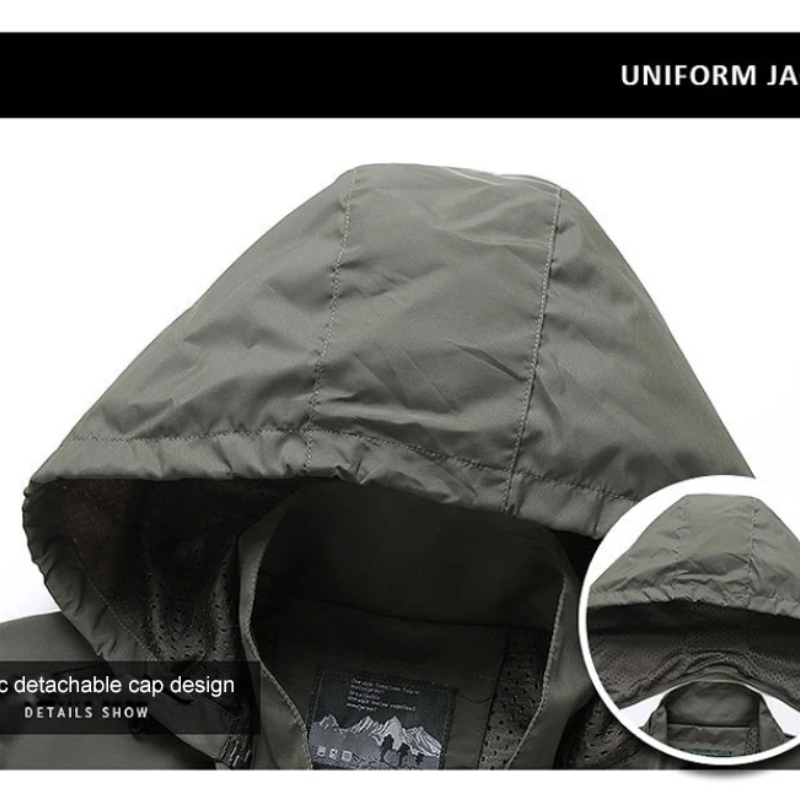 Warmorn - Wintermantel Männer mit Fleece-Futter, Winddichte Outdoor-Jacke