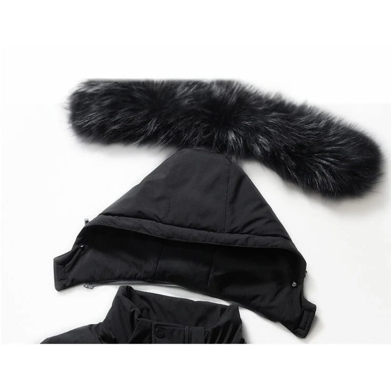 Windorn - Parka Winterjacke Herren – Lang, Warm Gefüttert, Mit Kapuze