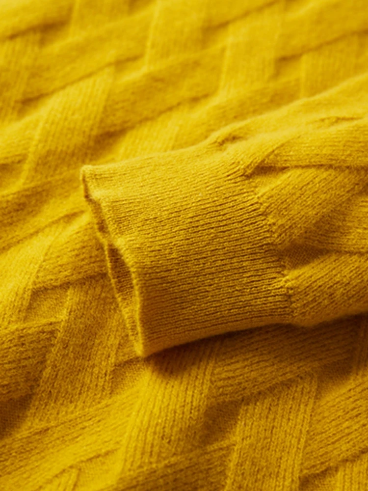 Pulwoll - Wollpullover Herren – Klassischer Strickpullover mit V-Ausschnitt