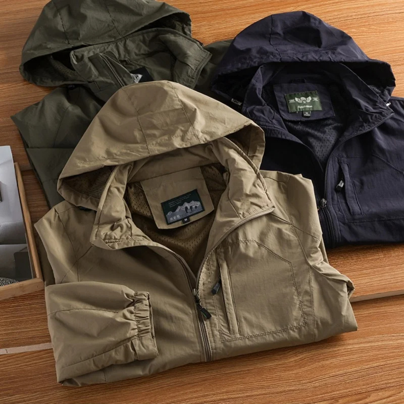 Nordwin - Wintermantel Männer, Winddichte Jacke mit Kapuze und Kunstfellbesatz