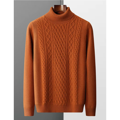 Feinlux - Wollpullover Herren – Weicher Pullover mit Strukturmuster