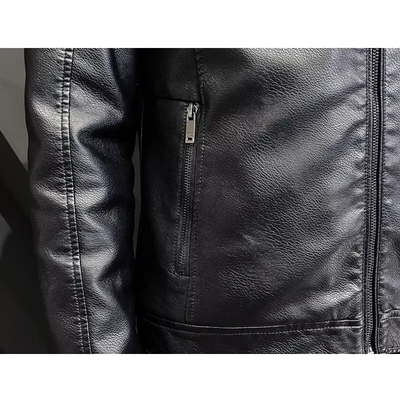 Brolden - Lederjacke Herren, Gefütterte Echtlederjacke mit Knopfleiste und Kragen