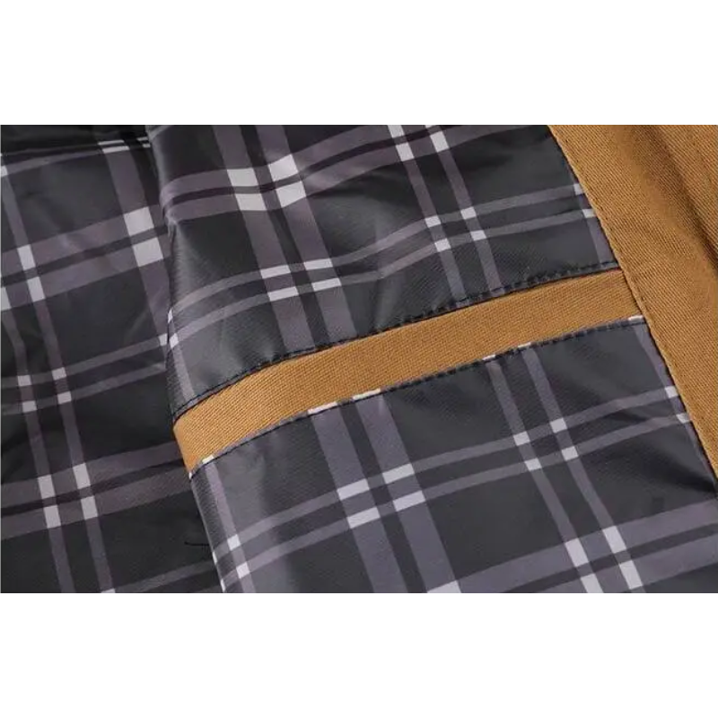 Edelwin - Langer Mantel Herren Klassischer Wollmantel Mit Revers und Knöpfen