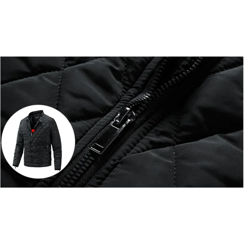 Marikon - Gewattierte Jacke Herren mit Reißverschluss und Stehkragen-Design