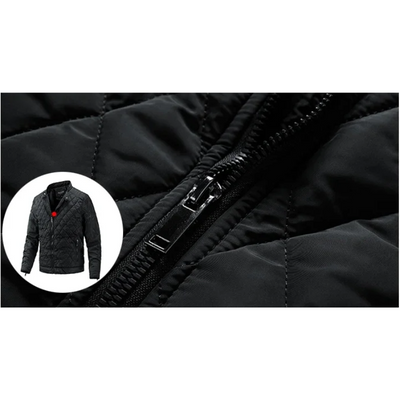 Marikon - Gewattierte Jacke Herren mit Reißverschluss und Stehkragen-Design