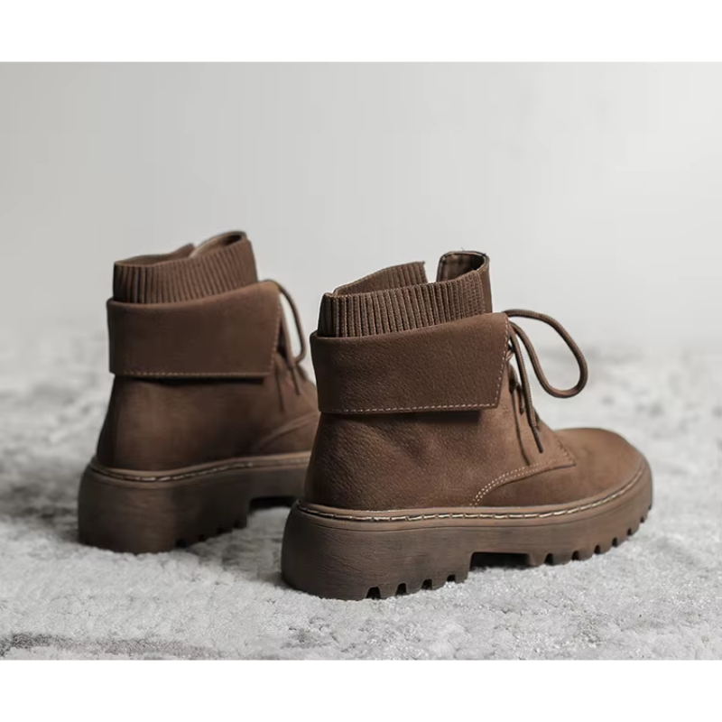 Sferida - Damen Winterstiefel mit Schnürung und robuster Profilsohle