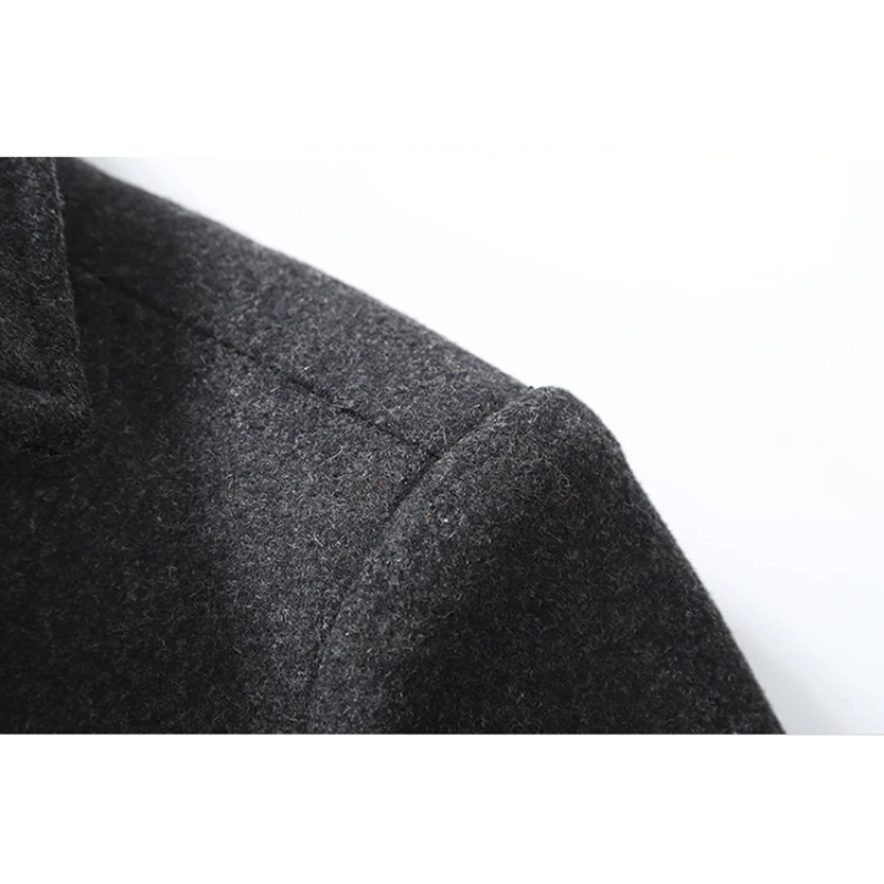 Nordalt - Langer Mantel Herren Warm Gefüttert Mit Stehkragen Winterjacke