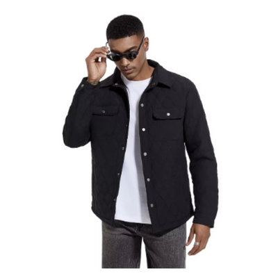 Nordvex - Gewattierte Jacke Herren mit Brusttaschen und Knopfleiste