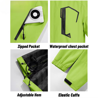 Wetgard - Wasserdichter Wintermantel Männer – Warm, Wetterfest, Mit Kapuze