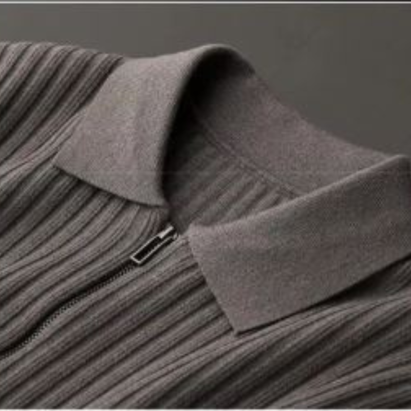 Gemwoll - Wollpullover Herren – Eleganter Pullover mit Zipper-Kragen