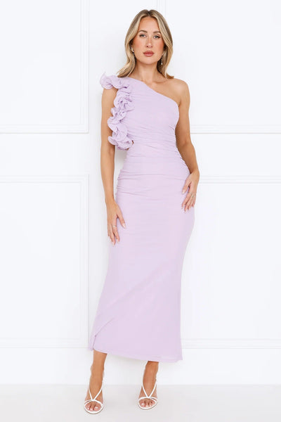 Solenne - Maxikleid mit One-Shoulder-Design