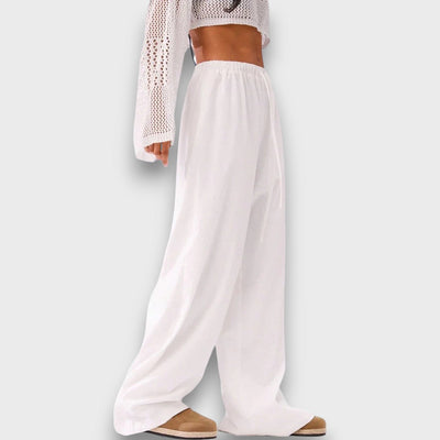 Aerine – Fließende Hose mit hoher Taille