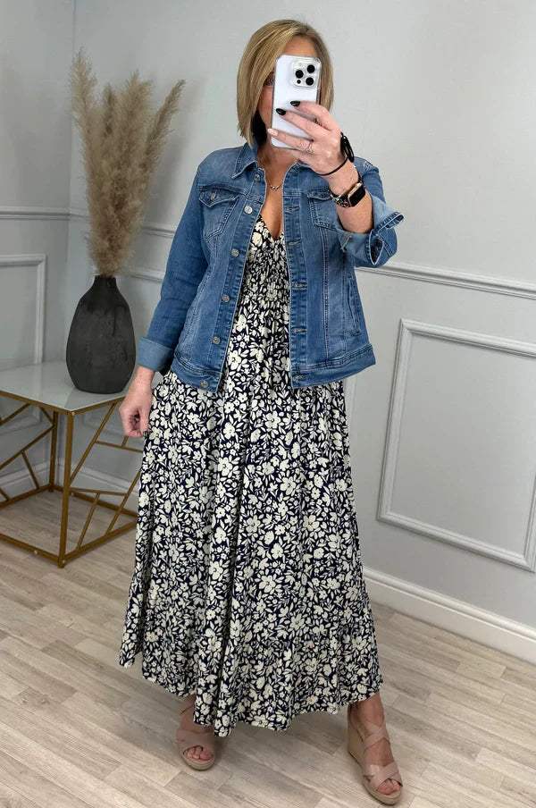 Zoya | Leoparden-Rüschenkleid mit Taillenbetonung