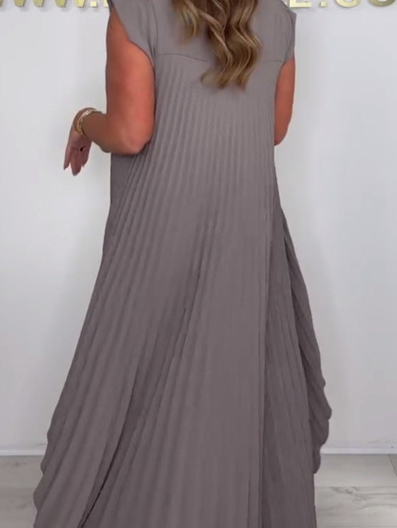 Anne | 💖Plissierter Top mit kurzen Ärmeln und weite Hose