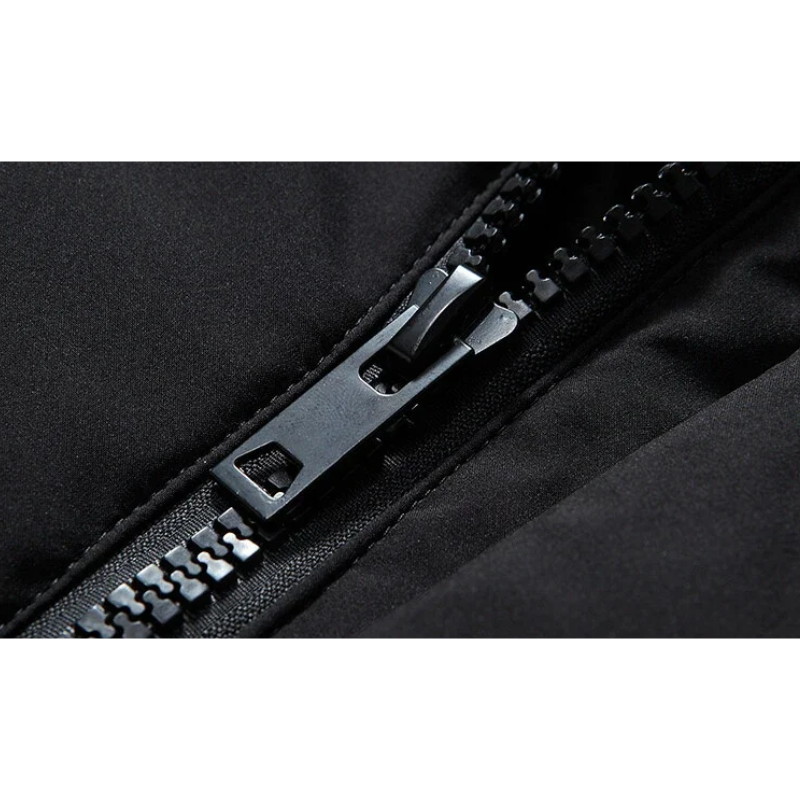 Mantzen - Langer Wintermantel Herren Mit Kapuze Warm Gefüttert Winddicht