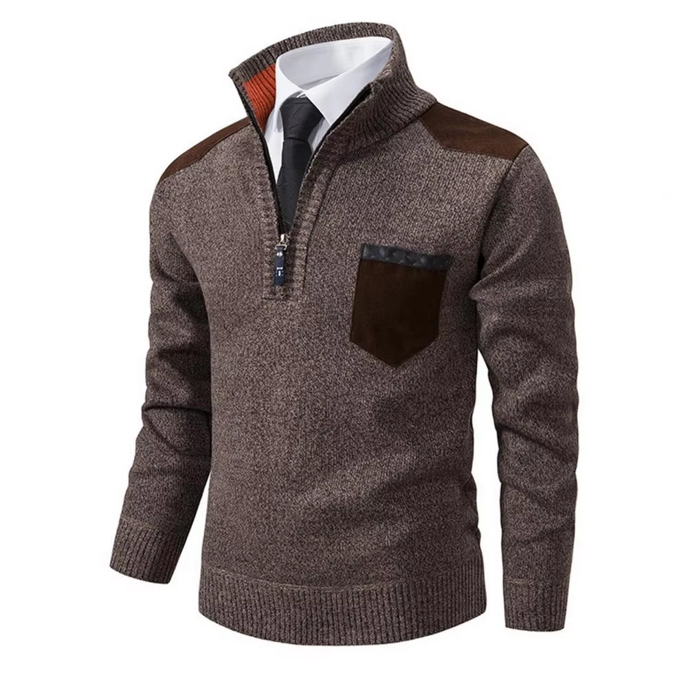 Nordman - Eleganter Pullover mit Reißverschluss Herren – Perfekt für Büro & Freizeit