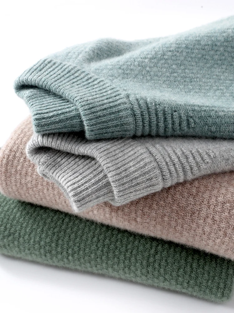 Kuschwo - Wollpullover Herren – Bequemer Pullover für Herbst & Winter