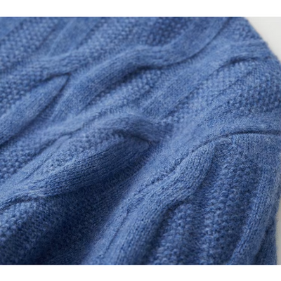 Strlum - Wollpullover Herren – Warmer Zopfstrick-Pullover für Winter