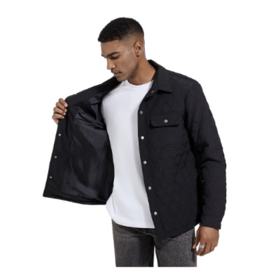 Nordvex - Gewattierte Jacke Herren mit Brusttaschen und Knopfleiste