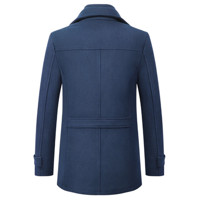 Nordalt - Langer Mantel Herren Warm Gefüttert Mit Stehkragen Winterjacke