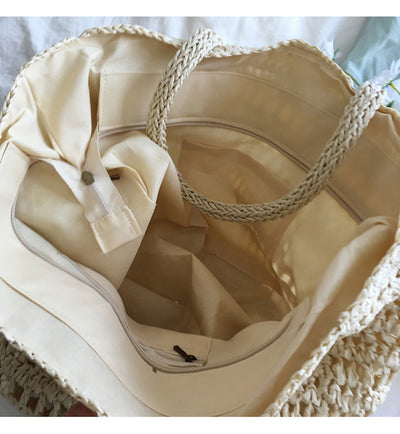 STELLA |  Stylische gewebte Strandtasche