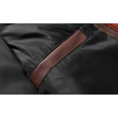 Bronvek - Lederjacke Herren mit Reißverschluss, Klassische Jacke aus Echtleder