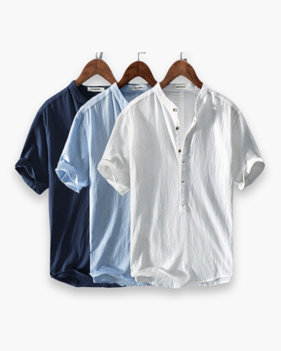 Herren Stilvolles Kurzarmhemd | Atmungsaktiv Sommer Hemd Herren