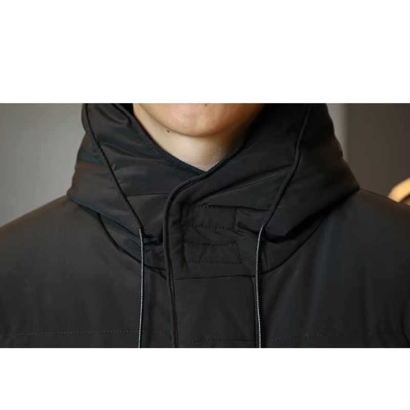 Wetterl - Langer Wintermantel Herren Wasserdicht Winddicht Mit Kapuze Gefüttert