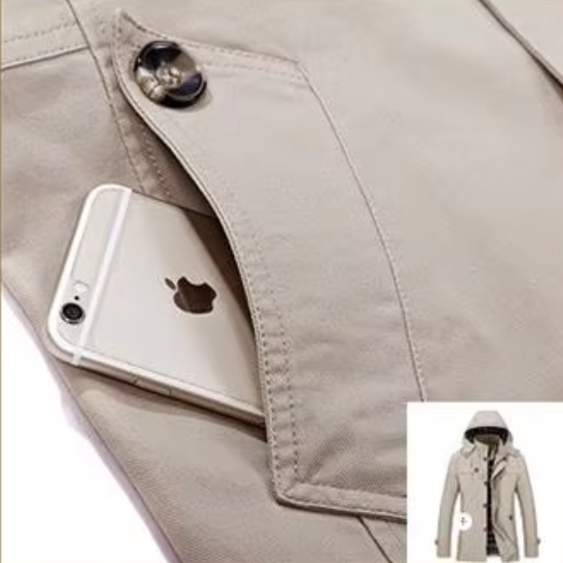 Waldorn - Parka Winterjacke Herren – Lang, Warm Gefüttert, Mit Kapuze