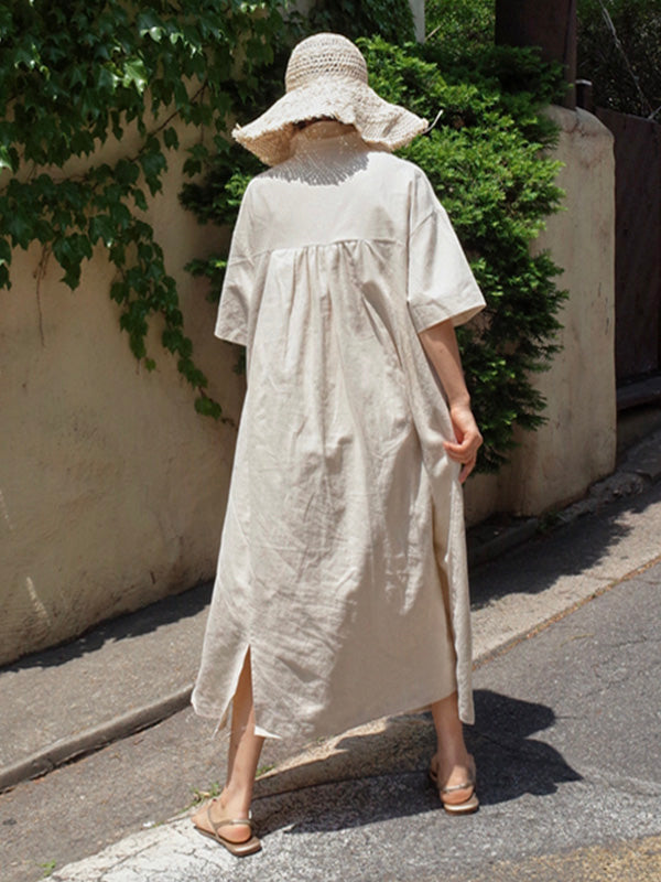 Elegantes Midikleid mit V-Ausschnitt – Julia