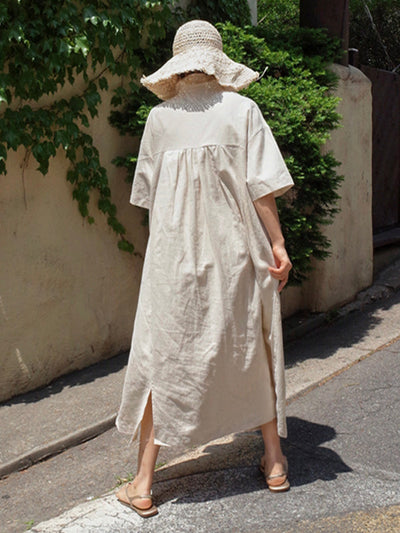 Elegantes Midikleid mit V-Ausschnitt – Julia