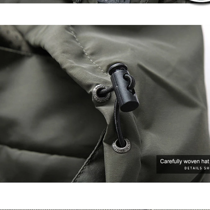 Warmorn - Wintermantel Männer mit Fleece-Futter, Winddichte Outdoor-Jacke